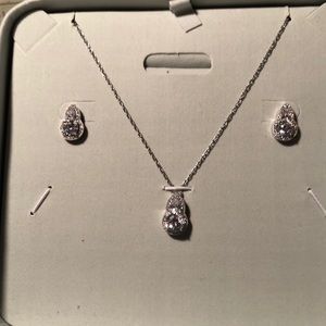 Lab created diamond earring set. Keelery